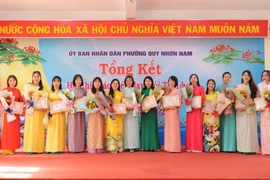 Phường Quy Nhơn Nam trao giải Hội thi giáo viên dạy giỏi và giáo viên chủ nhiệm lớp giỏi năm học 2025-2026