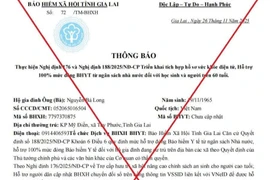 Thông báo giả mạo công văn của cơ quan BHXH.