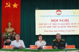 Đoàn đại biểu Quốc hội tỉnh Gia Lai tiếp xúc cử tri xã Mang Yang sau Kỳ họp thứ 10, Quốc hội khóa XV.