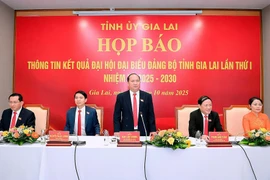 Họp báo thông tin kết quả Đại hội đại biểu Đảng bộ tỉnh lần thứ I, nhiệm kỳ 2025-2030.