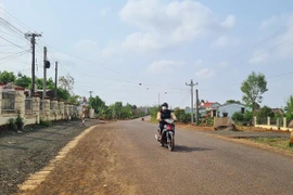 Một góc trung tâm xã Kon Chiêng.