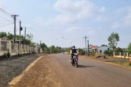 Một góc trung tâm xã Kon Chiêng.