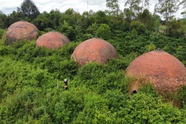 Những lò gạch bỏ hoang đẹp như tác phẩm nghệ thuật.