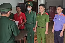 Bộ đội Biên phòng tỉnh bắt 2 đối tượng tàng trữ 10 gói ma túy.