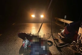 Tai nạn xe máy trên đường đèo qua xã An Nhơn Tây khiến 1 người tử vong.