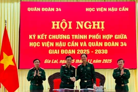 Học viện Hậu cần và Quân đoàn 34 ký kết chương trình phối hợp giai đoạn 2025-2030