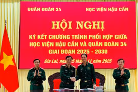 Học viện Hậu cần và Quân đoàn 34 ký kết chương trình phối hợp giai đoạn 2025-2030