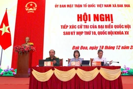 Đại biểu Quốc hội tỉnh Gia Lai tiếp xúc cử tri xã Đak Đoa. 