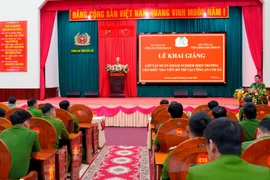 Tập huấn khám nghiệm hiện trường cho điều tra viên Công an cấp xã