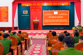 Tập huấn khám nghiệm hiện trường cho điều tra viên Công an cấp xã