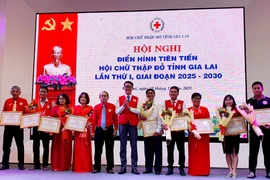 Biểu dương 13 tập thể, 20 cá nhân tiêu biểu trong phong trào thi đua yêu nước của tổ chức Chữ thập đỏ giai đoạn 2020-2025.