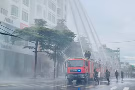 Diễn tập phương án chữa cháy và cứu nạn, cứu hộ tại Chung cư Hoàng Anh Gia Lai