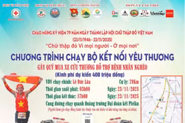 Chương trình “Chạy bộ kết nối yêu thương” gây quỹ mua xe cứu thương hỗ trợ bệnh nhân nghèo
