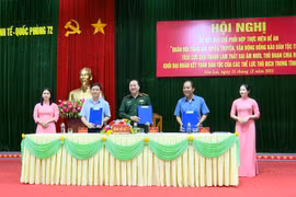 Đoàn Kinh tế - Quốc phòng 72 ký kết quy chế phối hợp thực hiện Đề án 57 với 3 xã biên giới 