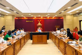 Quang cảnh phiên họp Ban Chỉ đạo bầu cử đại biểu Quốc hội khóa XVI và bầu cử đại biểu HĐND các cấp tỉnh Gia Lai nhiệm kỳ 2026-2031.