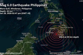 Động đất mạnh 6,0 làm rung chuyển đảo Mindanao của Philippines