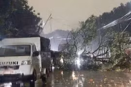 Dông lốc, mưa đá làm 1 người chết, hơn 1.000 nhà hư hỏng