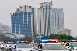 Bảo đảm trật tự giao thông phục vụ sơ duyệt, diễn tập bảo vệ Đại hội Đảng