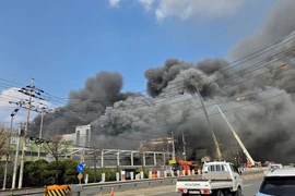 Đã có ít nhất 10 người thiệt mạng trong vụ cháy lớn nhà máy tại Hàn Quốc