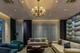 Thiết kế 'tổ ấm' với tông xanh hiện đại, thanh lịch