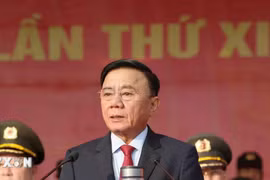 Thường trực Ban Bí thư dự Lễ xuất quân bảo vệ Đại hội lần thứ XIV của Đảng