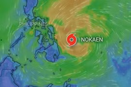 Bão Nokaen mạnh lên từ áp thấp nhiệt đới ở Philippines