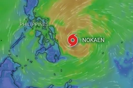 Bão Nokaen mạnh lên từ áp thấp nhiệt đới ở Philippines