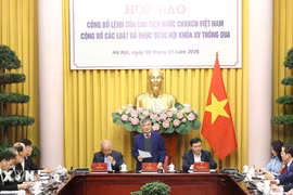 Công bố Lệnh của Chủ tịch nước về 12 luật được Quốc hội thông qua