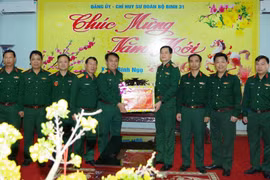 Tư lệnh Quân đoàn 34 kiểm tra công tác sẵn sàng chiến đấu, chúc Tết Sư đoàn 31.