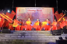 Ấn tượng chương trình văn nghệ chào mừng thành công Đại hội XIV của Đảng tại Mang Yang.