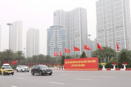 Hà Nội rực rỡ cờ hoa hướng về Đại hội XIV của Đảng