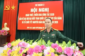 Sư đoàn 2 (Quân khu 5) tổ chức hội nghị quán triệt, triển khai công tác sẵn sàng chiến đấu, bảo vệ Đại hội XIV của Đảng.