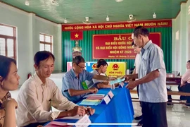 Xã Ngô Mây vận hành thử nghiệm công tác bầu cử đại biểu Quốc hội khóa XVI và đại biểu HĐND các cấp nhiệm kỳ 2026-2031.