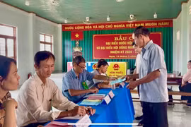 Xã Ngô Mây vận hành thử nghiệm công tác bầu cử đại biểu Quốc hội khóa XVI và đại biểu HĐND các cấp nhiệm kỳ 2026-2031.