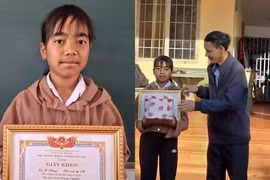 Gia Lai: Tuyên dương học sinh lớp 6 nhặt được của rơi trả lại người mất