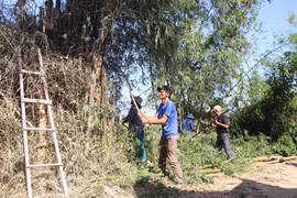 Tăng tốc nạo vét hệ thống tiêu thoát lũ sông Hà Thanh