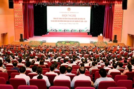 Quang cảnh hội nghị tổng kết công tác bầu cử đại biểu Quốc hội khóa XVI và đại biểu HĐND các cấp nhiệm kỳ 2026-2031 tại Trung tâm Hội nghị tỉnh Gia Lai.