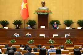 Phó Chủ tịch Quốc hội Nguyễn Khắc Định điều hành phiên làm việc. Ảnh: quochoi.vn