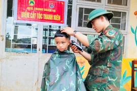 Trung đoàn 48 làm công tác dân vận tại xã Gào và xã Ia Boòng