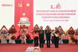 Thành lập Cơ quan Điều tra hình sự Quân đoàn 34