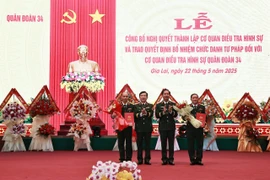 Thành lập Cơ quan Điều tra hình sự Quân đoàn 34