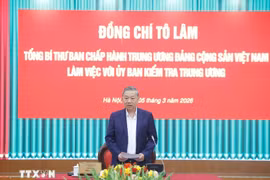 Tổng Bí thư Tô Lâm: Chuyển mạnh công tác kiểm tra, giám sát sang phòng ngừa từ sớm, từ xa