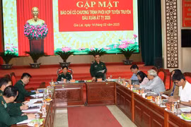 Bộ đội Biên phòng tỉnh gặp mặt các cơ quan thông tấn báo chí đầu xuân Ất Tỵ 2025