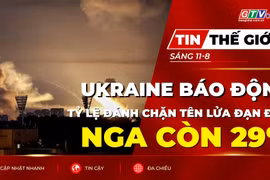 Tin thế giới ngày 11-8: Ukraine báo động khi tỷ lệ đánh chặn tên lửa đạn đạo Nga còn 29%