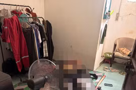 Hiện trường nơi phát hiện thi thể nạn nhân.