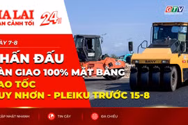 Toàn cảnh Gia Lai 24h: Phấn đấu bàn giao 100% mặt bằng cao tốc Quy Nhơn - Pleiku trước 15-8