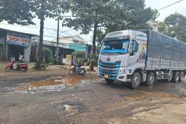 Đường Ngô Quyền là tuyến giao thông huyết mạch, có lưu lượng xe lưu thông lớn nhưng tình trạng hư hỏng ngày càng nghiêm trọng.