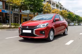 Mitsubishi Attrage được nhập khẩu nguyên chiếc từ Thái Lan. Ảnh: ST