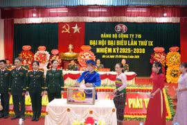 Đảng bộ Công ty 715 tổ chức thành công Đại hội đại biểu lần thứ IX