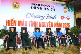 Công ty 74 tổ chức chương trình hiến máu tình nguyện 